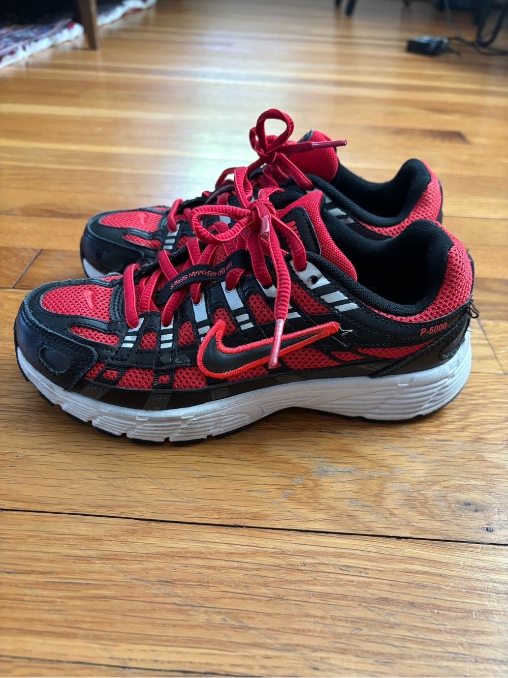 Nike Black and Red Athletic Shoes